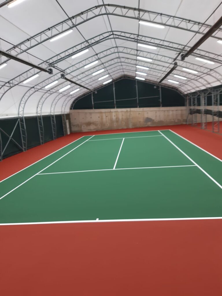 SBR Rulo Üzeri Akrilik Zemin Kaplama Tenis Kortu Yapımı Çakır Spor 