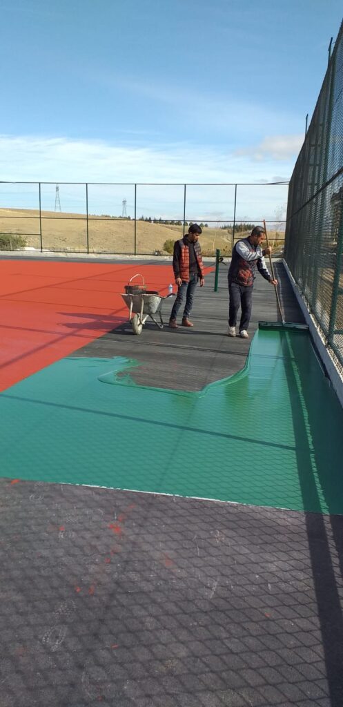 Akrilik Zemin Kaplama Tenis Kortu Yapımı Çakır Spor Hayata Spor Kat İyi Sporlar .