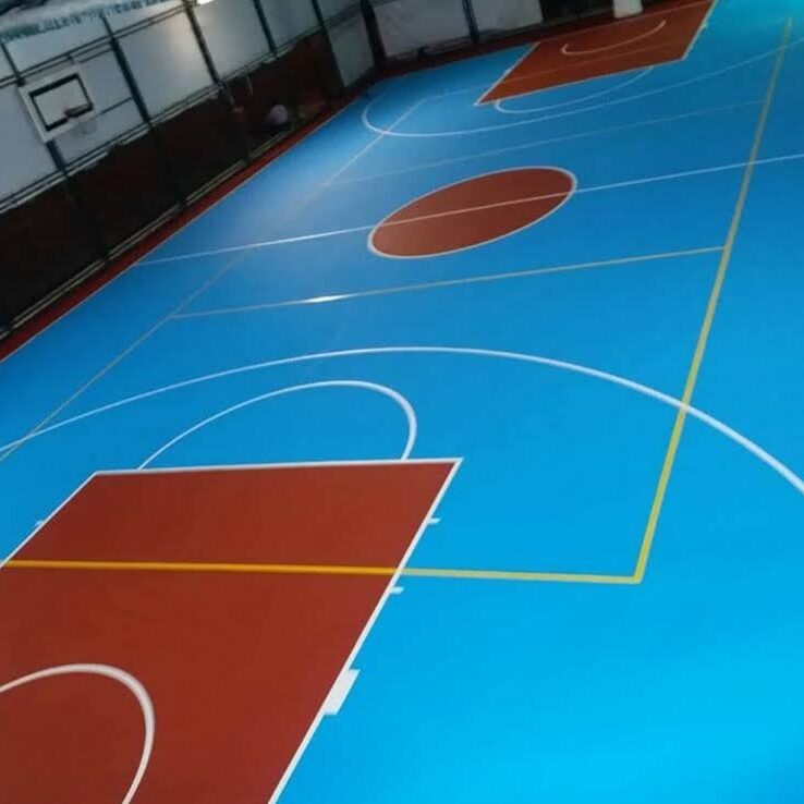Spor Sahası Akrilik Zemin Kaplama Uygulaması Çakır Spor Hayata Spor Kat İyi Sporlar .